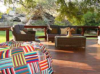 Tuli Safari Lodge Mashatu: Veranda