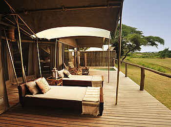 Anabezi Luxury Tented Camp: Private Veranda