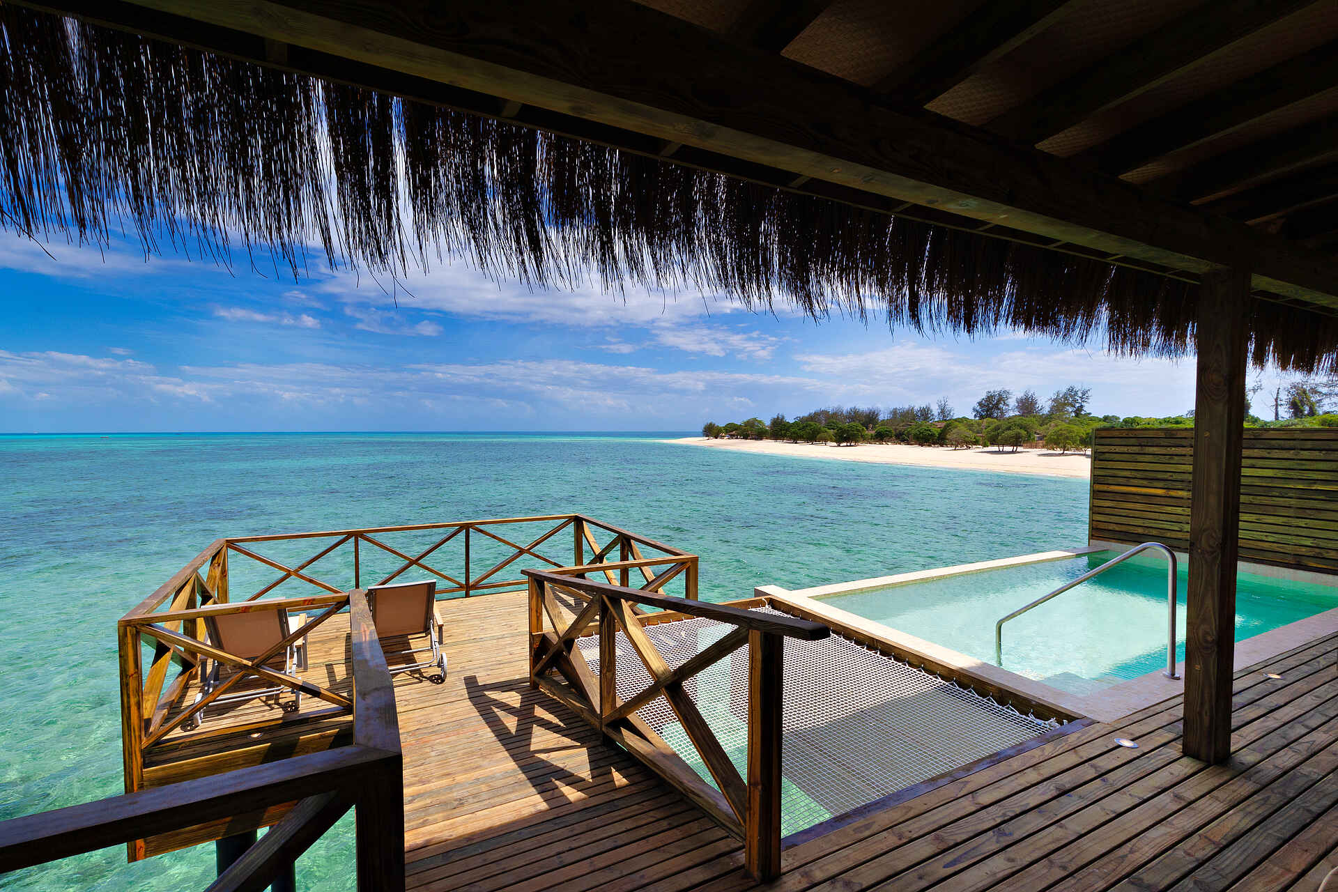 Bawe Island: Die Veranda einer Lagoon Suite