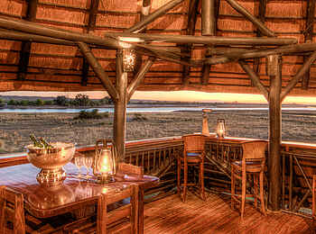 Chobe Savanna Lodge: Blick von der Terrasse