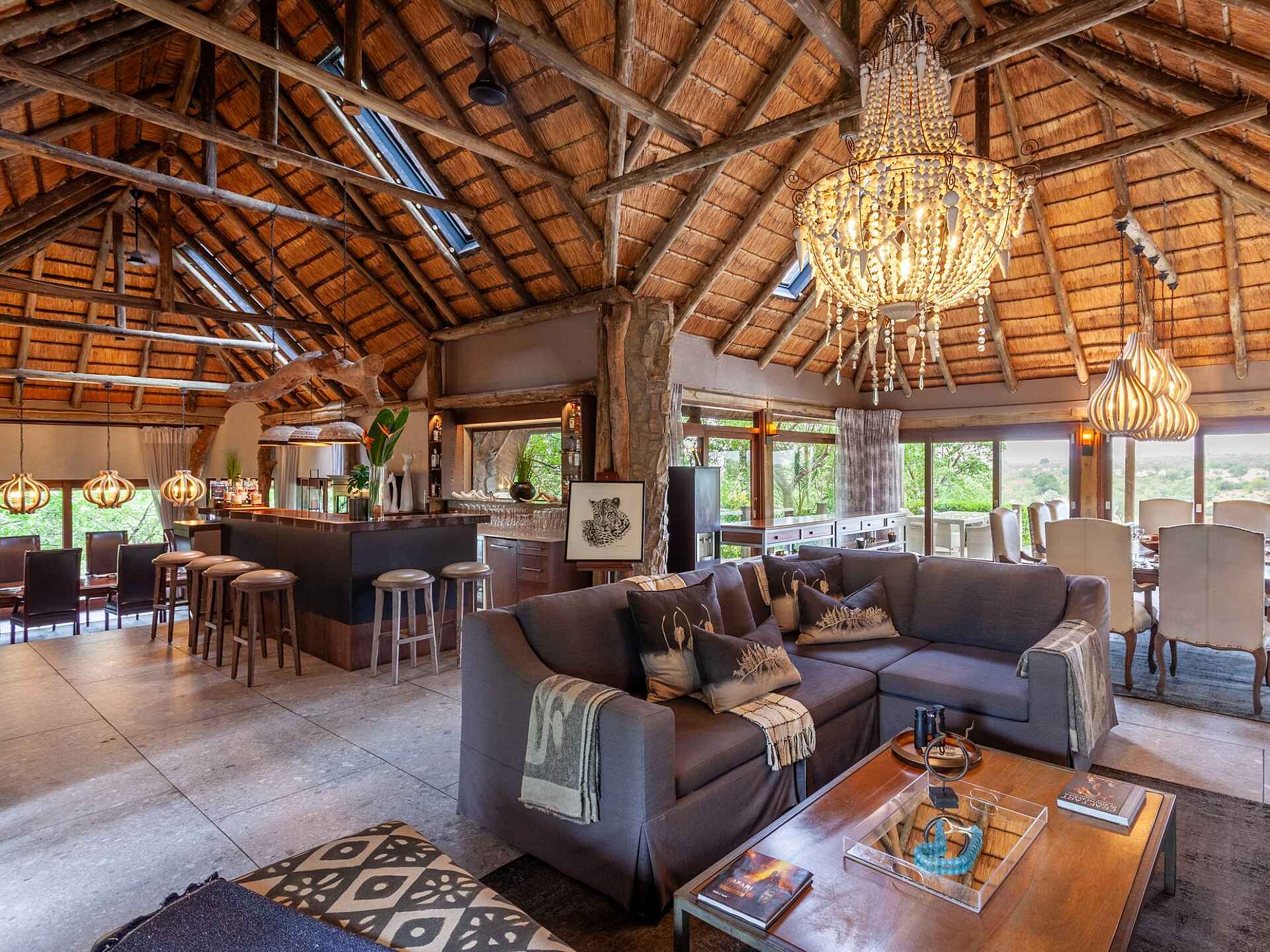 Leopard Hills: Loungebereich Leopard Hills: Loungebereich