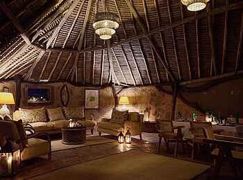 Saruni Rhino: In der Lounge Saruni Rhino: In der Lounge