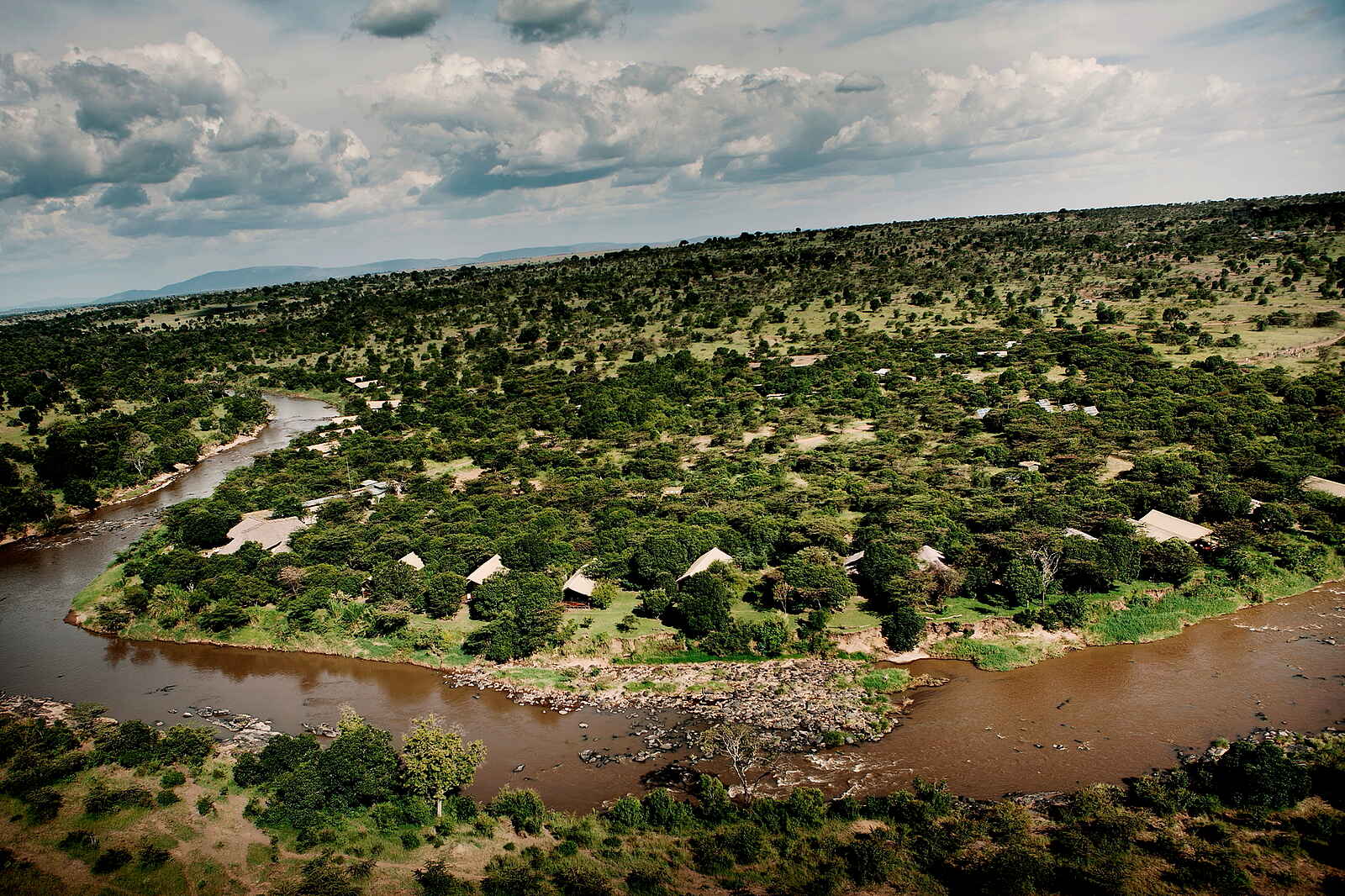 Karen Blixen Camp: Luftbild Karen Blixen Camp: Luftbild