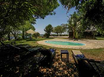Kiambi Camp: Der Pool Kiambi Camp: Der Pool