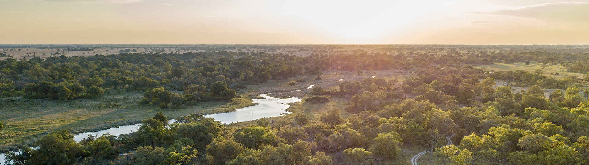 4 Rivers Camp: Blick auf das Okavangodleta