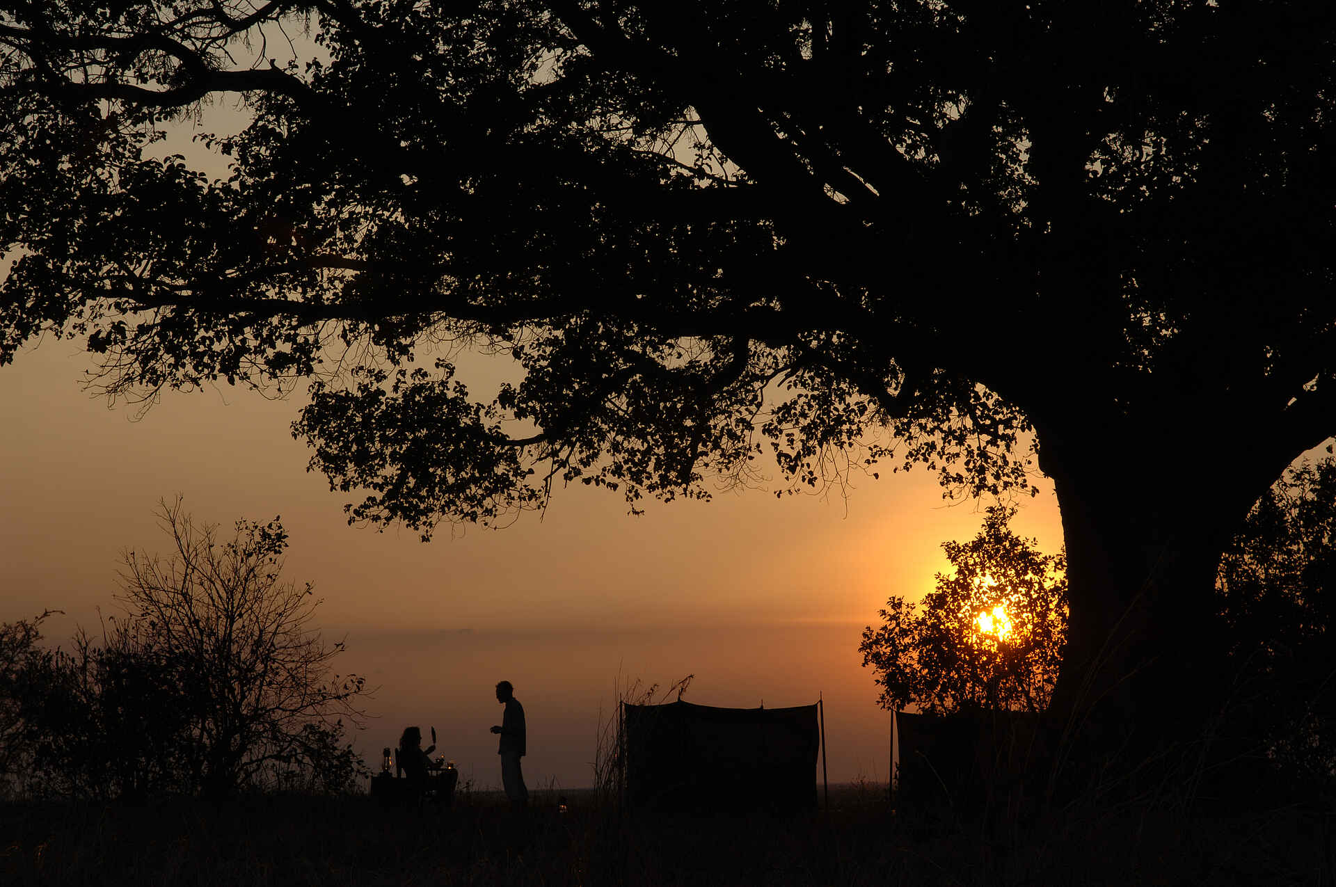Chada Katavi Camp: Sonnenuntergang