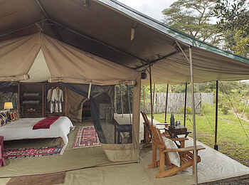 Ol Pejeta Bush Camp: Guest Tent Terrasse