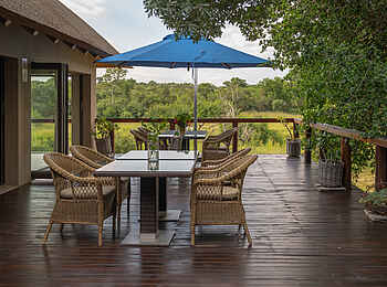 Siviti Timbavati Plains Lodge: Die Terrasse Siviti Timbavati Plains Lodge: Die Terrasse
