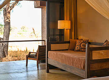 Soroi Samburu Lodge: Tagesbett