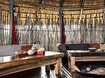 Tarangire River Camp: Innenansicht der Lounge Tarangire River Camp: Innenansicht der Lounge
