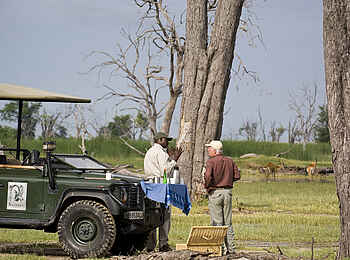 Xakanaxa Camp: Gast und Guide