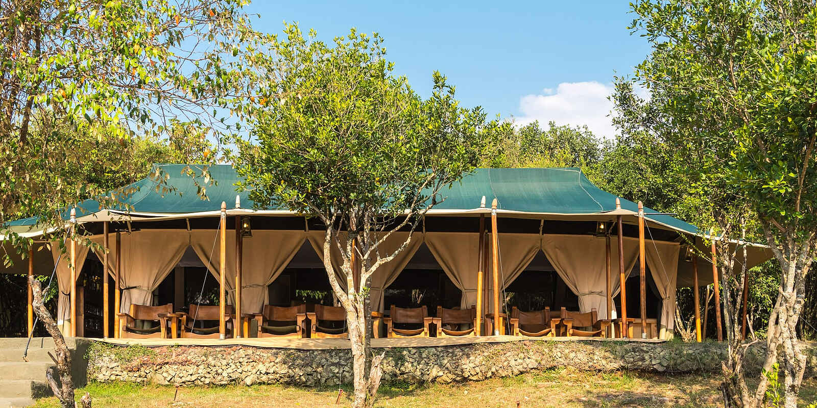 Entim Masai Mara: Hauptzelt Entim Masai Mara: Hauptzelt