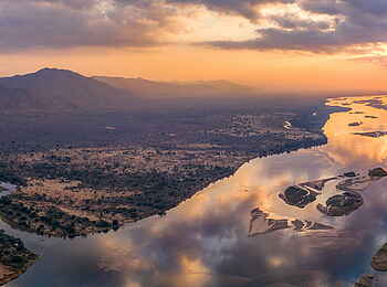 Time + Tide Chongwe: Sonnenuntergang am Sambesi