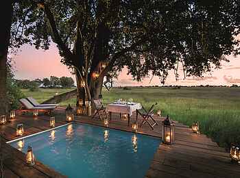 Duba Plains Camp: Privates Dinner