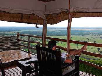 Katara Lodge: Blick von der Terrasse Katara Lodge: Blick von der Terrasse