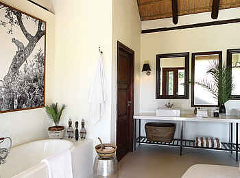 Londolozi Tree Camp: Badezimmer