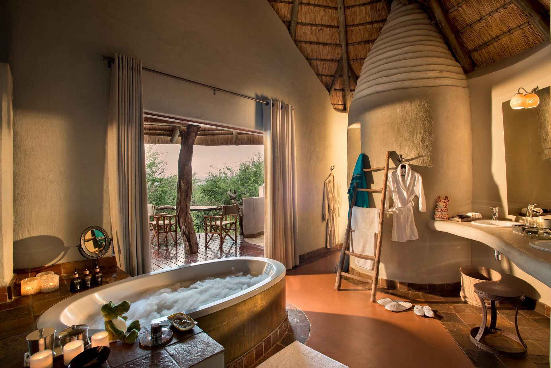 Madikwe Safari Lodge Kopano: Lelapa Suite Bad