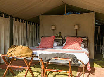 Serengeti Safari Camp: Blick ins Gästezelt