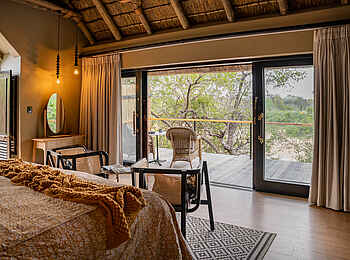 Thornybush Game Lodge: Aussicht aus dem Gästezimmer Thornybush Game Lodge: Aussicht aus dem Gästezimmer