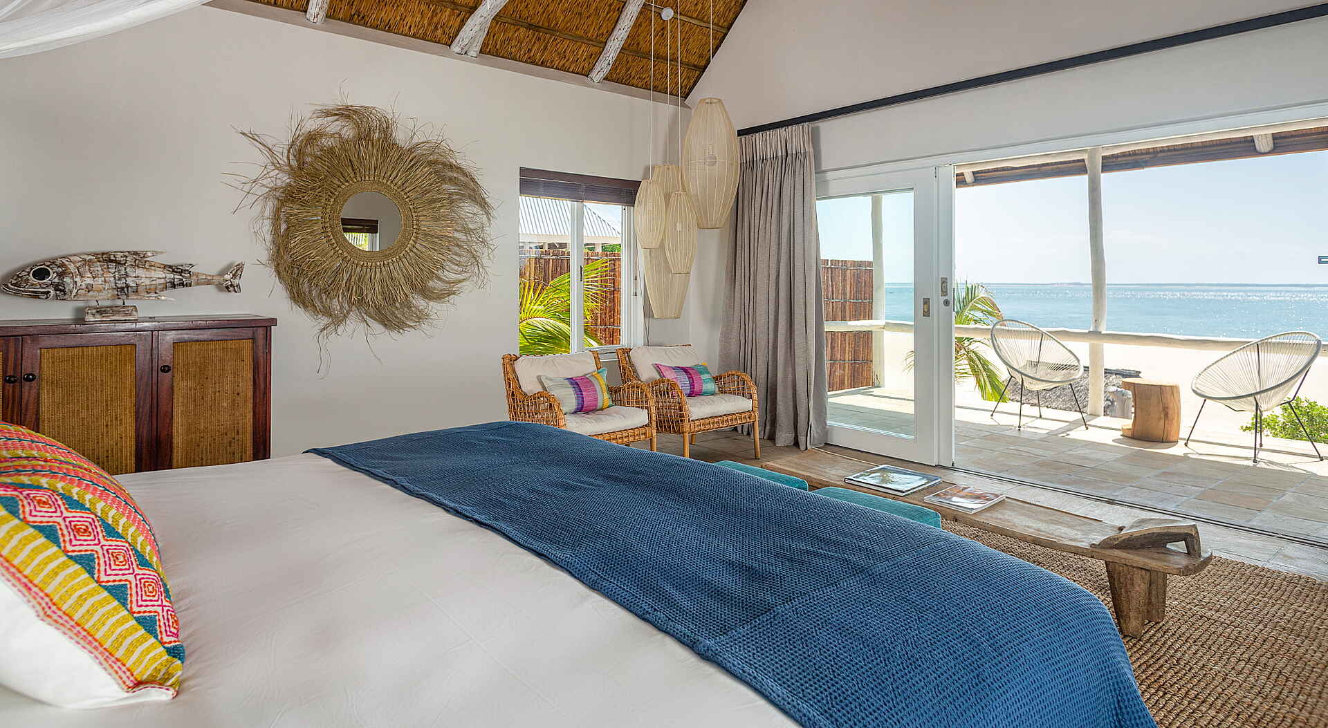 Azura Marlin Beach: Doppelbett einer Beach Villa