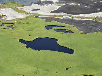 Koros Camp: Luftaufnahme der Landschaft