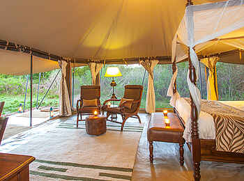 Mara Ngenche Camp: Halboffenes Gästezelt