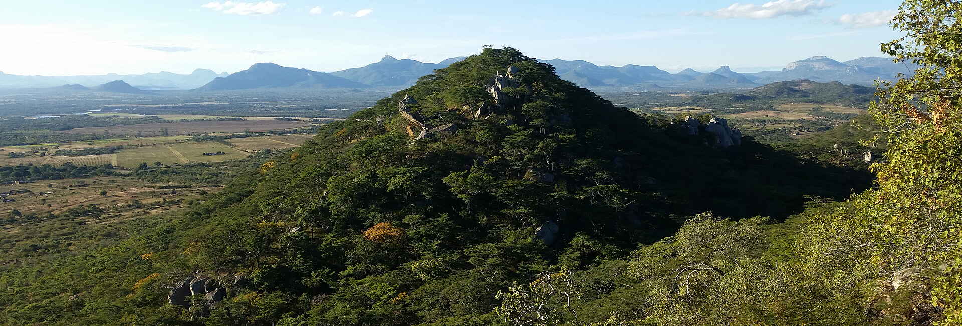 Musangano Lodge: Blick ins Tal