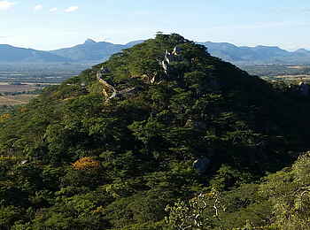 Musangano Lodge: Blick ins Tal