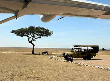 Olare Mara Kempinski: Am Airstrip