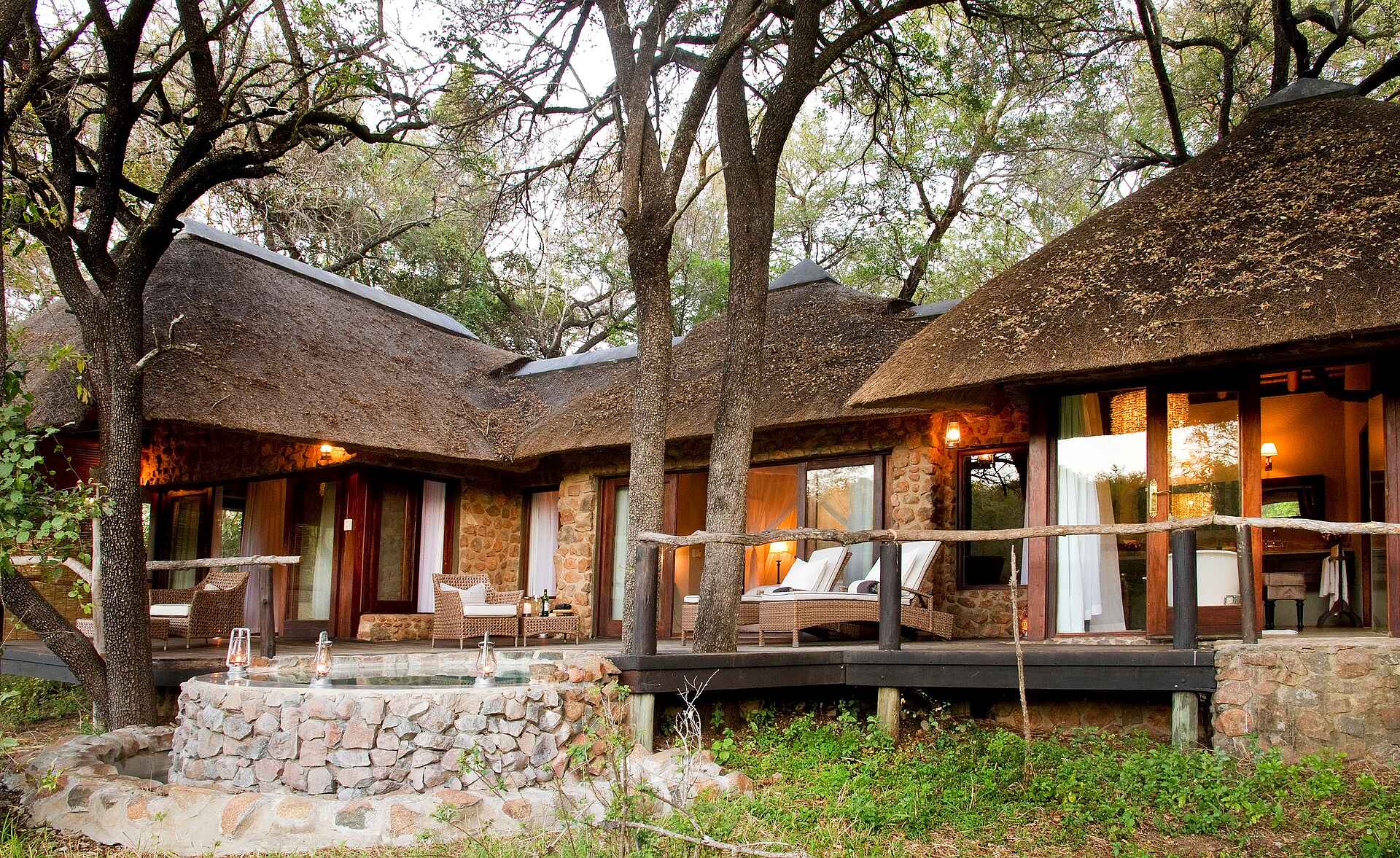 Big 5, Dulini Lodge, Dulini Private Game Reserve, Kruger National Park, Mabrak River, Sabi Sands Game Reserve, Südafrika, Ahnenbaum, Leadwood, Pool, Privat, Sonnenliegen, Suite, Terrasse, Afrikarma, Afrikarma Safaris, Afrikarma Safaris – Wildnis. Hautnah., afrikarma.de