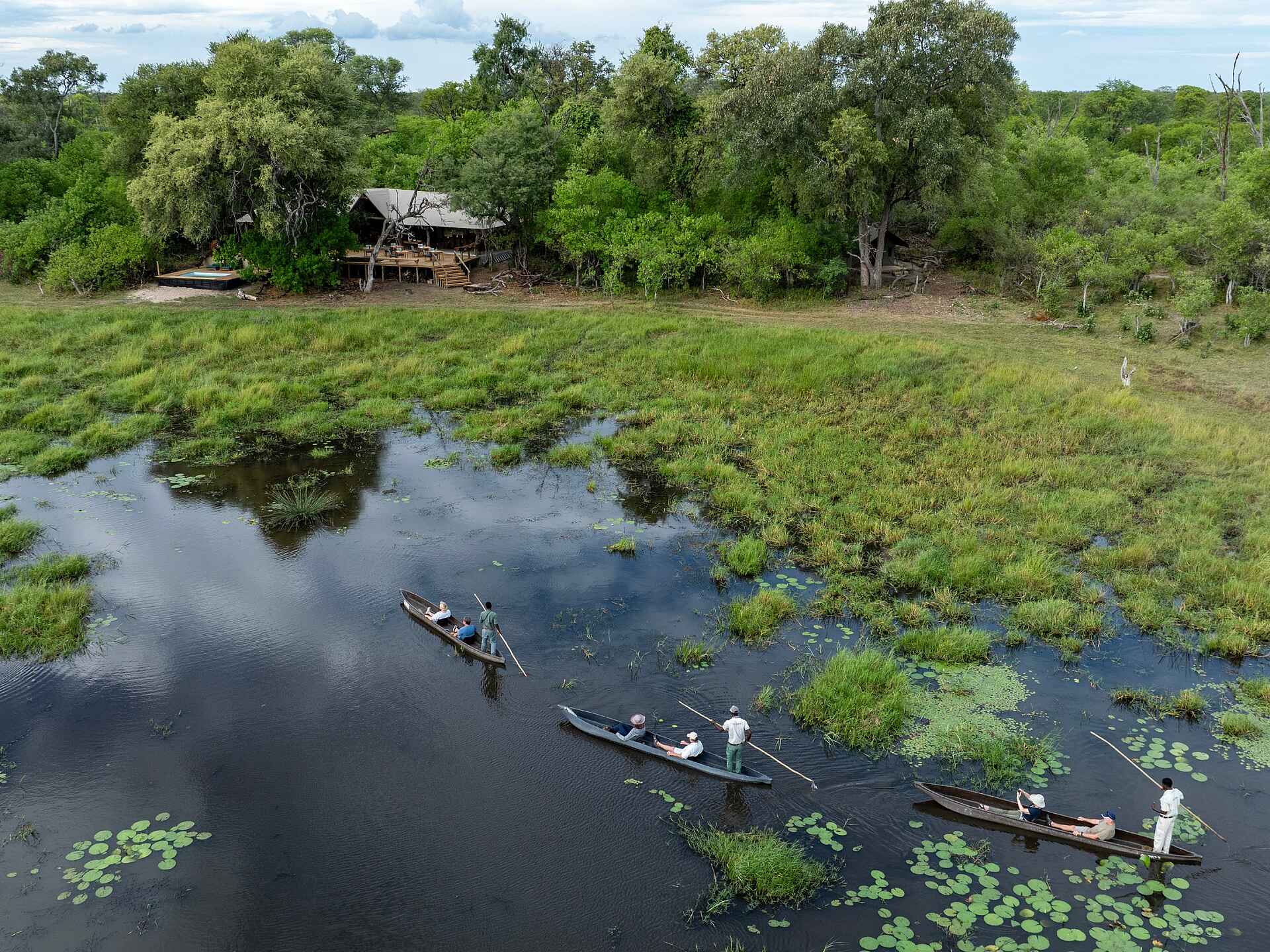 MmaTsebe Tented Camp: Mokoro-Ausflug