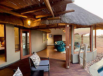 Red Dunes Lodge: Terrasse