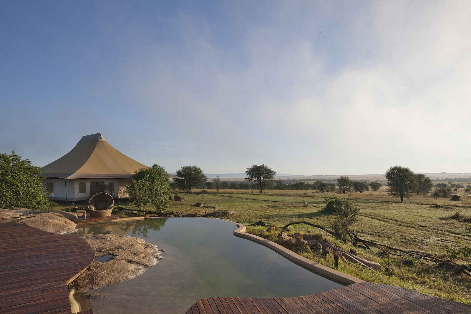 Sayari Camp: Rockpool und Lounge Zelt Sayari Camp: Rockpool und Lounge Zelt
