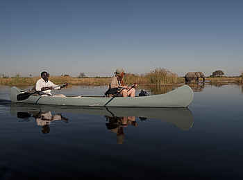 Selinda Canoe Trail: Elefant im Wasser