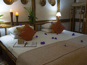 Buhoma Lodge: Willkommensdekoration