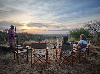 Elephant Gorge Camp: Sundowner mit Aussicht