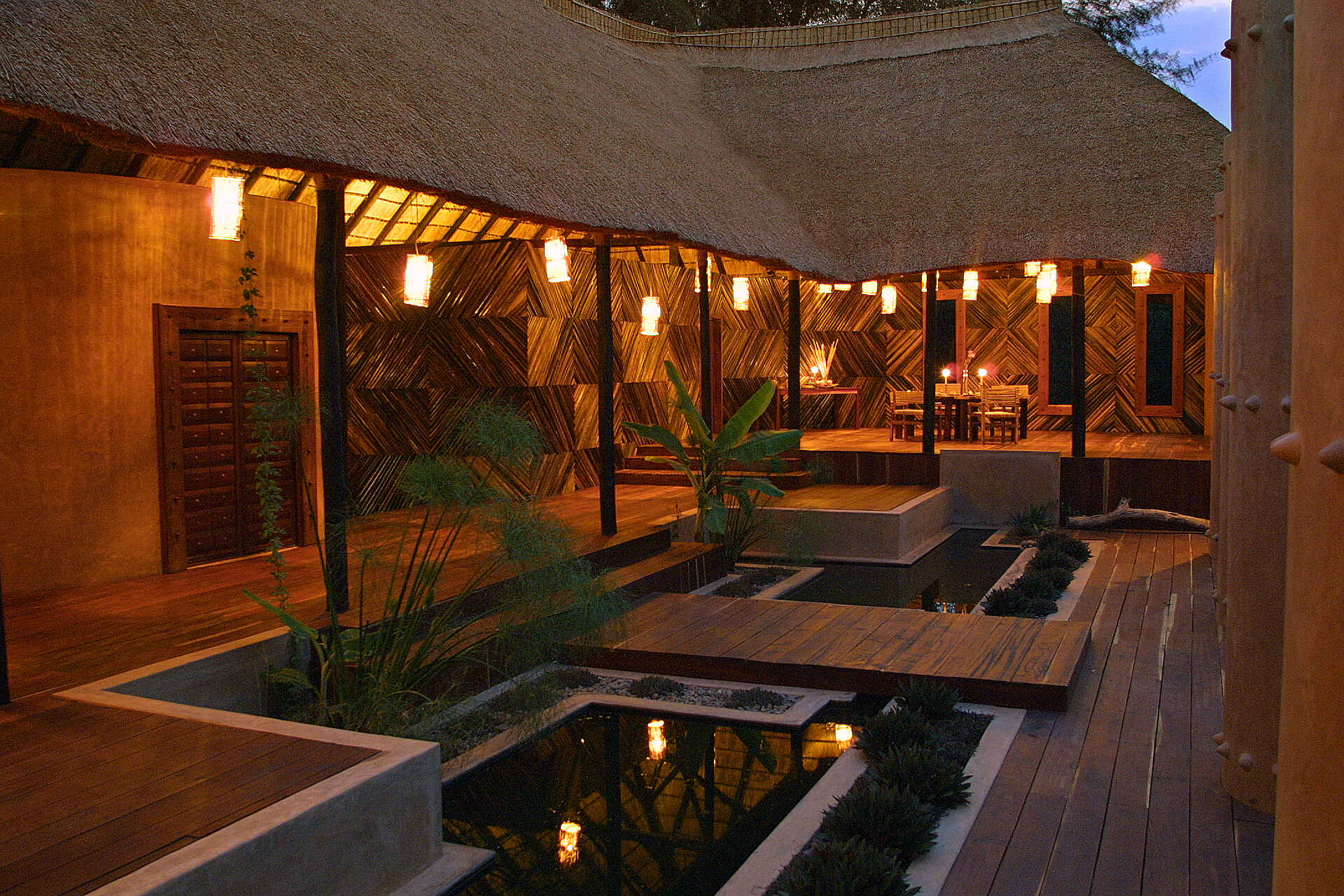 Luangwa River Camp: Blick zum Speisebereich