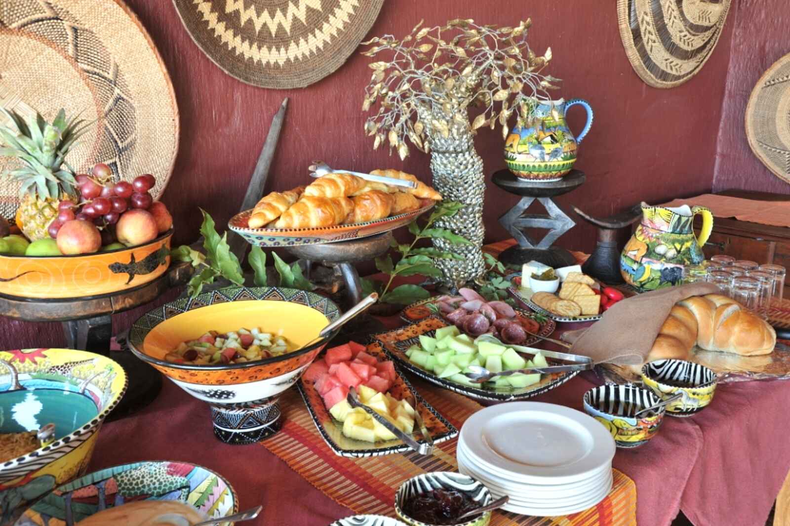 Ngoma Safari Lodge: Frühstücksbuffet Ngoma Safari Lodge: Frühstücksbuffet