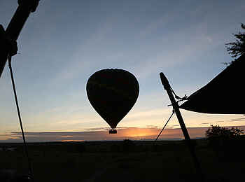 Olakira Migration Camp: Ballonfahrt