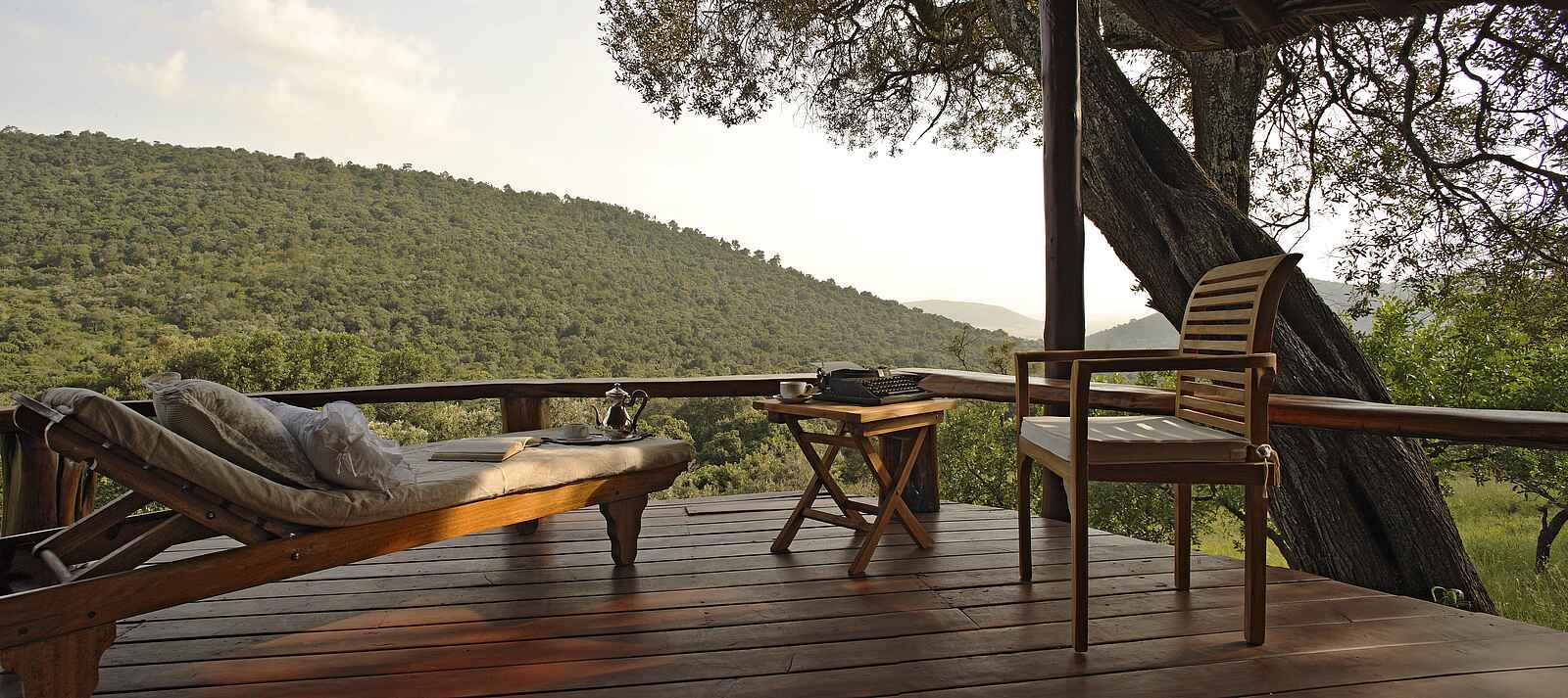 Saruni Mara Camp: Auf der privaten Veranda Saruni Mara Camp: Auf der privaten Veranda