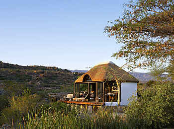 Bushmans Kloof Wilderness Lodge: Blick auf das Spa Bushmans Kloof Wilderness Lodge: Blick auf das Spa