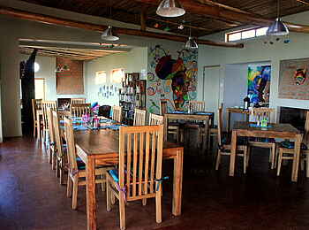 Chameleon Hills Lodge: Das sehr familiär wirkende Speisezimmer