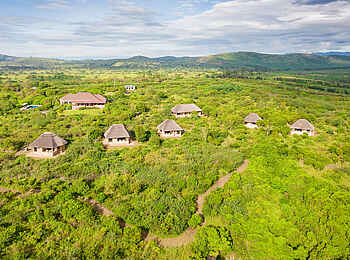 Elephant Plains Lodge: Die Lodge aus der Vogelperspektive