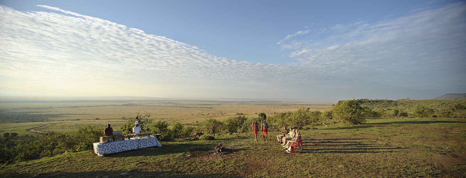 Kichwa Tembo Tented Camp: Mittagessen mit Aussicht Kichwa Tembo Tented Camp: Mittagessen mit Aussicht