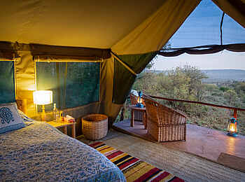 Laikipia Wilderness Main Camp: Zelt mit Ausblick Laikipia Wilderness Main Camp: Zelt mit Ausblick