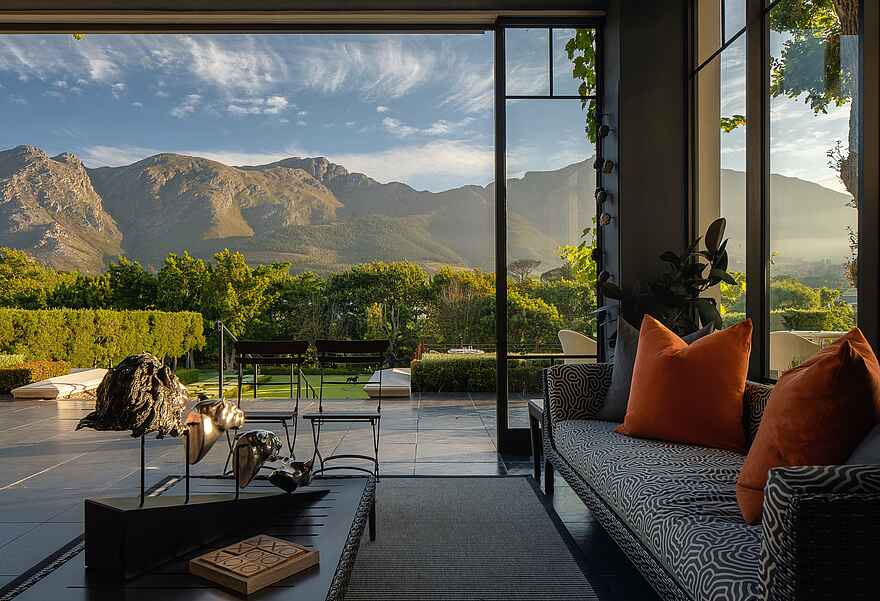 Leeu Estates: Terrasse Leeu Estates: Terrasse