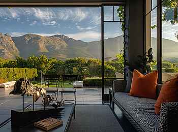 Leeu Estates: Terrasse