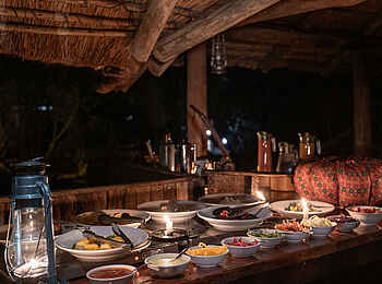 Mashatu Tent Camp: Boma Dinner Mashatu Tent Camp: Boma Dinner