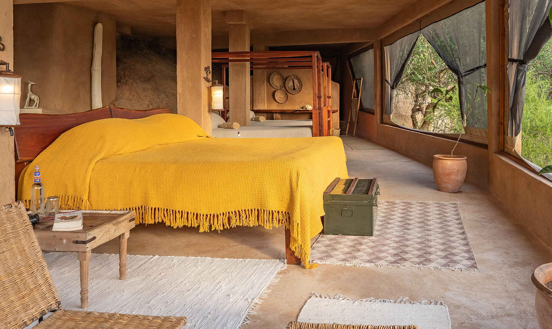 Reteti House: Blick ins Zelt