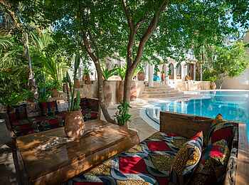 Xanadu Villas: Lounge Terrasse der Nyota Villa Xanadu Villas: Lounge Terrasse der Nyota Villa